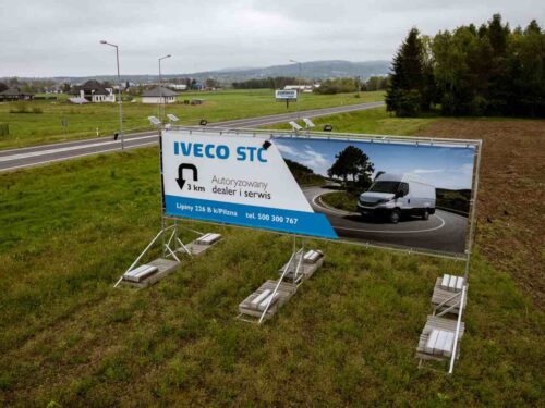 Kampania reklamowa Iveco przy trasie 10x3